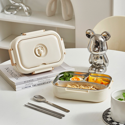 Boîte à lunch en acier inoxydable de qualité alimentaire personnalisée par les entreprises