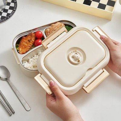 Boîte à lunch en acier inoxydable de qualité alimentaire personnalisée par les entreprises