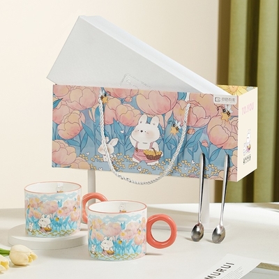 Técniques d'impression sur écran de soie U Creative Cup Gift Box Set pour un espace de vie unique