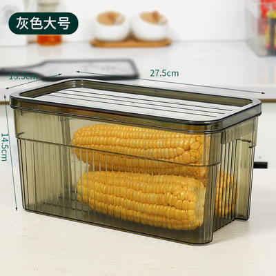 Entreposage empilable pour les légumes et les fruits dans un réfrigérateur transparent de luxe léger