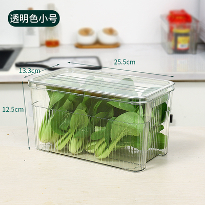 Entreposage empilable pour les légumes et les fruits dans un réfrigérateur transparent de luxe léger