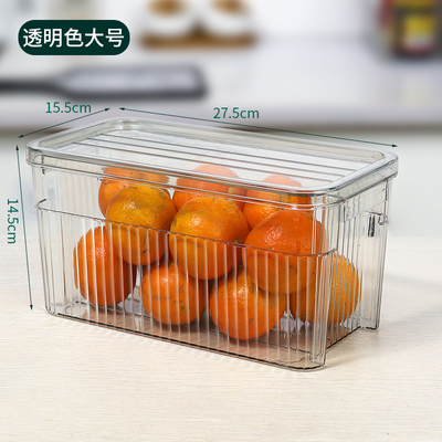 Entreposage empilable pour les légumes et les fruits dans un réfrigérateur transparent de luxe léger