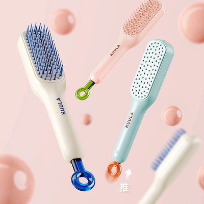 Peigne rétractable pour nettoyer automatiquement les mèches de cheveux, cadeau parfait pour la fête des femmes.