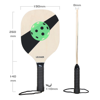 2 raquettes en bois et 2 boules en bois essentielles pour promouvoir votre bureau
