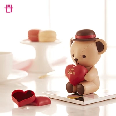 Utilisateur final cible de l'agriculture Teddy Hugging Heart haut-parleur Bluetooth avec impression couleur