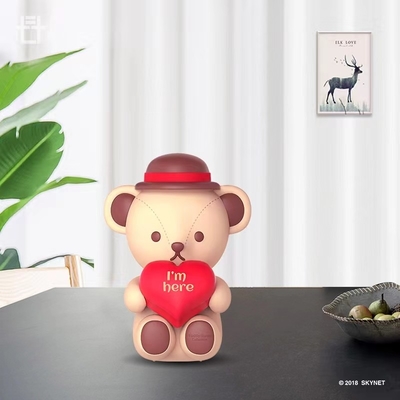 Utilisateur final cible de l'agriculture Teddy Hugging Heart haut-parleur Bluetooth avec impression couleur