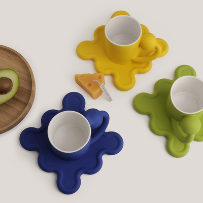 Apportez une touche de créativité à votre collection de tasses avec cet ensemble de tasses