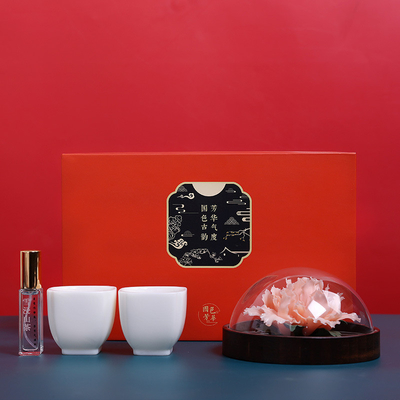 Logo Peony céramique parfumé fait à la main Le cadeau parfait pour les produits de bureau