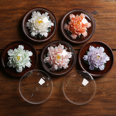 Logo Peony céramique parfumé fait à la main Le cadeau parfait pour les produits de bureau