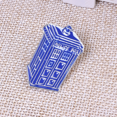 Chaîne de clés pour ouvre-bouteille en plastique Pendant cadeau maison bleue