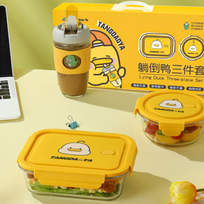 Boîte de bento isolée en verre pour les besoins des utilisateurs finaux des hôtels et des centres de villégiature