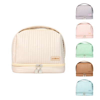 Produits de bureau Sac cosmétique de séparation sèche et humide en couleur bonbon pour une forme personnalisée