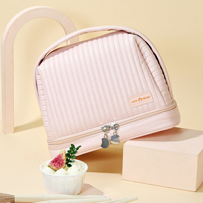 Produits de bureau Sac cosmétique de séparation sèche et humide en couleur bonbon pour une forme personnalisée