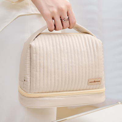 Produits de bureau Sac cosmétique de séparation sèche et humide en couleur bonbon pour une forme personnalisée