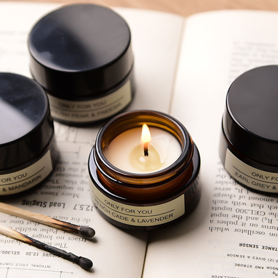 Accueil Candelier parfumé Aromathérapie Qixi Festival Candlestick en verre Boîte cadeau d'anniversaire