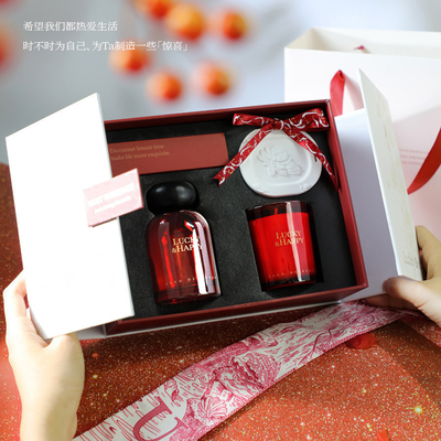 Logo du client Ensemble de cadeaux d'aromathérapie sans flamme de l'année Parfait pour les cadeaux d'agence de voyage