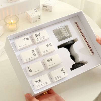 Taille personnalisée Parfum Poésie tibétaine Art Aromathérapie Ensemble pour la bénédiction émergente