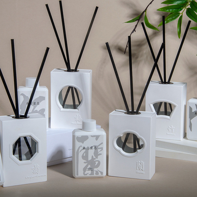 Jardin de fenêtre chinoise série creuse Aromathérapie ensemble Meilan Bamboo Chrysanthème Jar