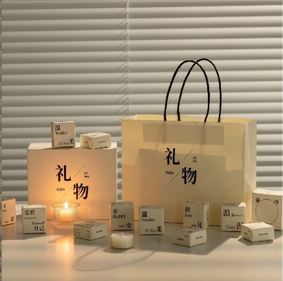Agence de voyages cible bougie blanche d'aromathérapie boîte cadeau mini-bougies pour intérieur