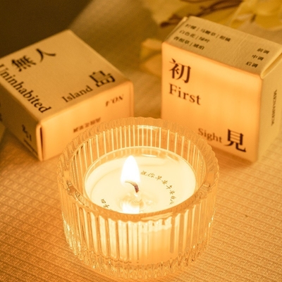 Agence de voyages cible bougie blanche d'aromathérapie boîte cadeau mini-bougies pour intérieur