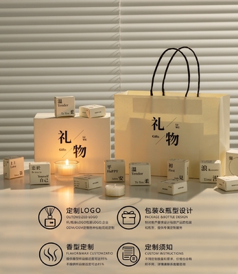 Agence de voyages cible bougie blanche d'aromathérapie boîte cadeau mini-bougies pour intérieur