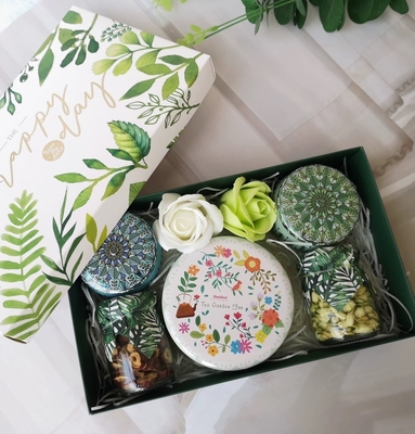 La boîte cadeau de thé à fleurs préférée de l'agence de voyages de la série de forêts de cadeaux à main pour les festivals
