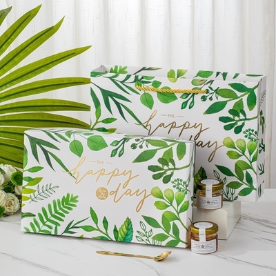 La boîte cadeau de thé à fleurs préférée de l'agence de voyages de la série de forêts de cadeaux à main pour les festivals