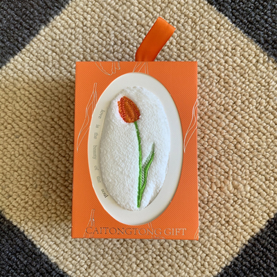 Ins Style Tulip Towel Souvenir unique de la journée de la femme pour les passionnés d'agriculture sur l'année