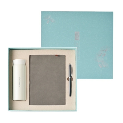 Ensemble d'affaires pour l'agriculture Fermeture thermos stylo et ordinateur portable