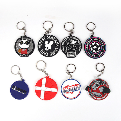 Logo personnalisé Chaîne à clefs en PVC doux pour n'importe quelle scène Scénarios d'utilisation Promotions
