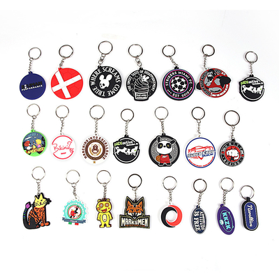 Logo personnalisé Chaîne à clefs en PVC doux pour n'importe quelle scène Scénarios d'utilisation Promotions