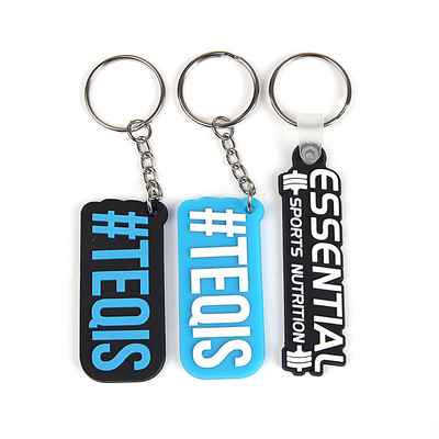 Logo personnalisé Chaîne à clefs en PVC doux pour n'importe quelle scène Scénarios d'utilisation Promotions