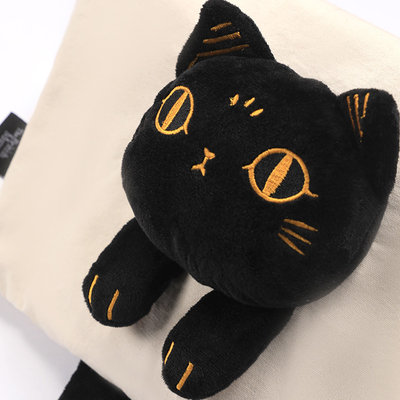 Logo du client Gaia Anderson Sac en toile de chat Sac à épaule en peluche Sac à cheval diagonal