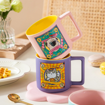 Impression UV - Mug chic créatif Co tasse en céramique parfaite pour bénir les cadeaux commémoratifs