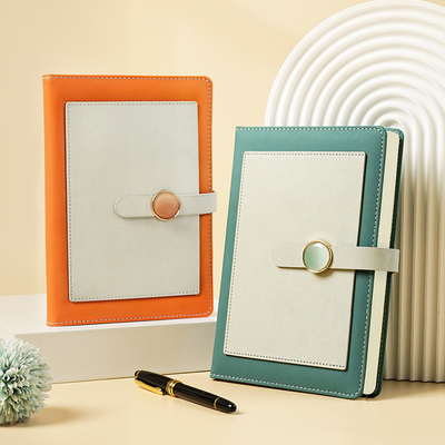 Cadeau de conférence haut de gamme Compagnon A5 Blocage des couleurs Carnet et stylo neutre en métal