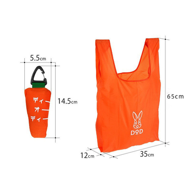 Le cadeau parfait de l'agence de voyage Lapin Carotte Sac de magasinage portable pour les voyages en plein air