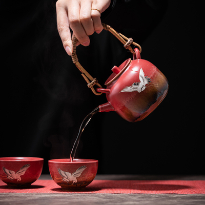 Xianhe Yangwen Thé à l'alcool, lampe à thé, chauffe-eau, ensemble cadeau d'affaires avec 1 impression couleur