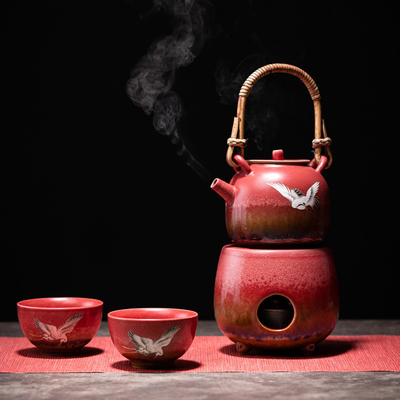 Xianhe Yangwen Thé à l'alcool, lampe à thé, chauffe-eau, ensemble cadeau d'affaires avec 1 impression couleur
