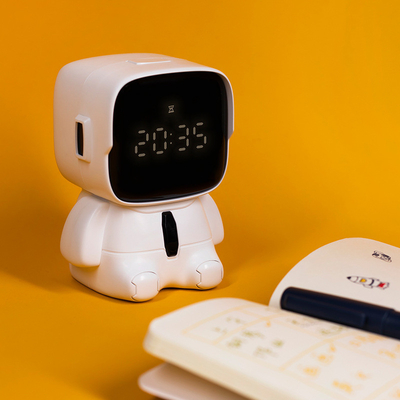 Impression graphique couleur 2 Robot amusant mignon Températeur numérique de bureau USB pour entreprise cadeau