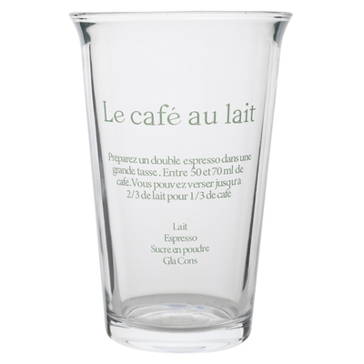 350 ml Ins Mode Text Imprimer une tasse en verre pour une tasse d'eau rétro Une tasse de café glacé une tasse de jus de thé
