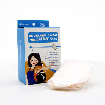 Des couches de papier pour les aisselles d'été, déodorant invisible et patch anti-sueur.