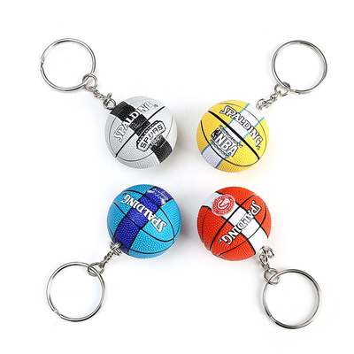 Jeux de rencontre Activité Cadeaux de silicone Mini Basketball Football Volley-ball Collier à clef
