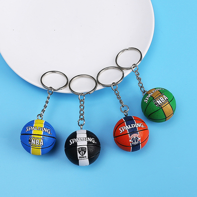 Jeux de rencontre Activité Cadeaux de silicone Mini Basketball Football Volley-ball Collier à clef