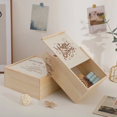 Nouveauté cadeaux Fin panier en bois porte-porte avec corde de chanvre et occasion de remise des diplômes