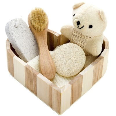 Article chaud pour l' année cadeau de l' épée ensemble et fournitures de bain dans la boîte cadeau douche en forme de cœur