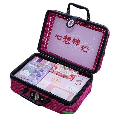 1 Impression graphique couleur et produits de bureau Meihei panier cadeau à la vigne épissé