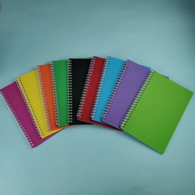 Ensemble de bloc-notes minimaliste Conception de bobine de couleur solide Couleurs multiples et papier pour 2024 Cadeau