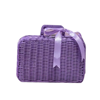 Panier de pique-nique violet avancé idéal pour les activités et les cadeaux d'anniversaire des femmes