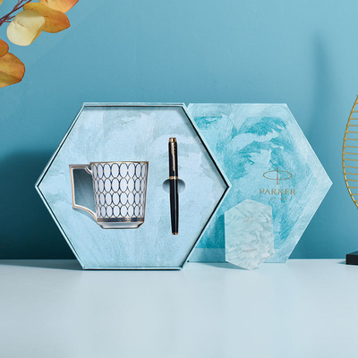 IM Pure Black Liya Gold Clip Pearl Pen Wedgwood Gold Rose Jeunesse Coupe bleue mise en place pour l'événement