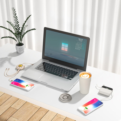 Des tasses de café portatifs, une batterie de charge rapide, 10000mAh, un à trois câbles de données, parfait pour les affaires.